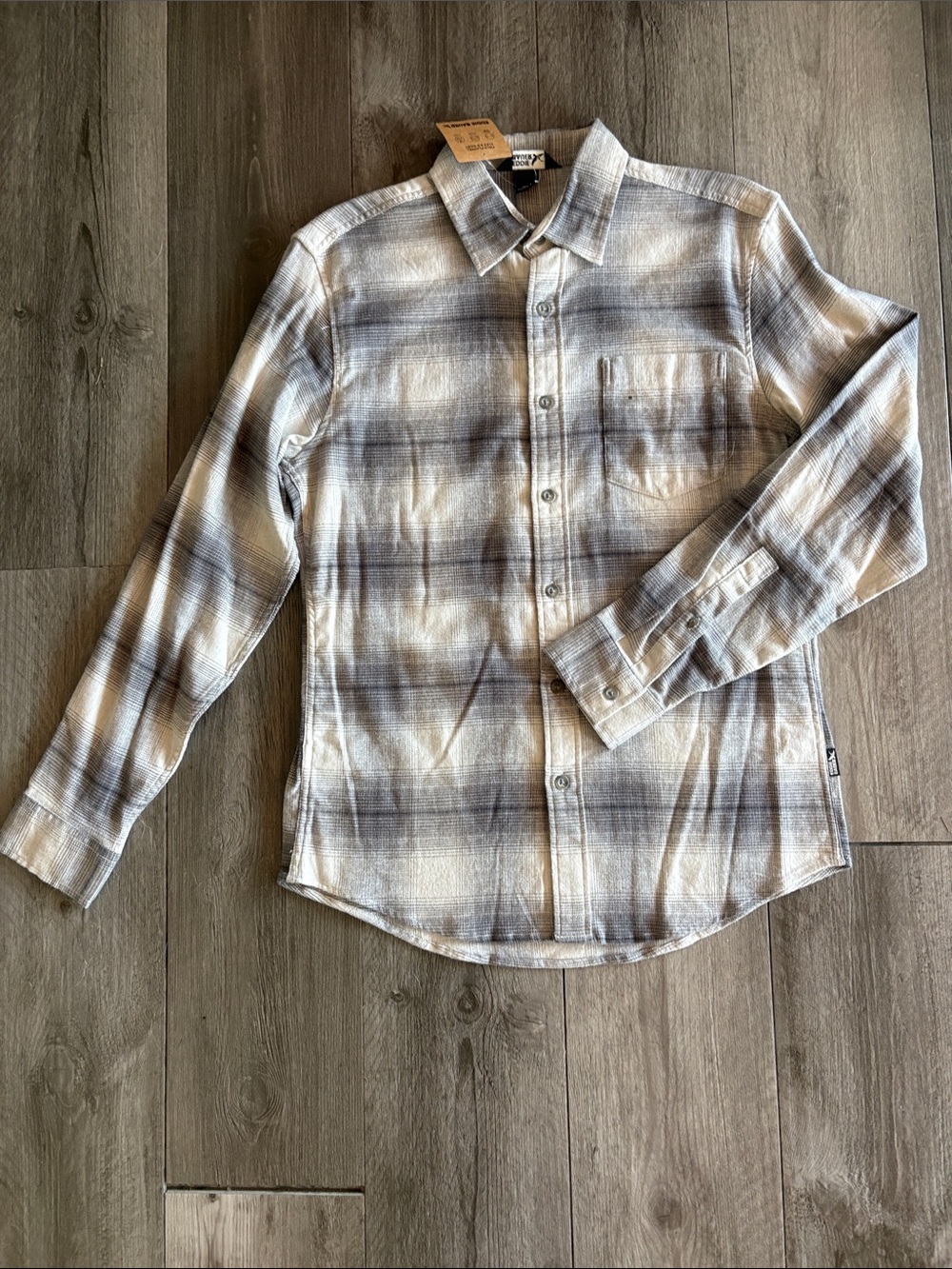 Eddie Bauer Men's/Unisex Plaid Field Flannel Flex 2.0 Button Down - Mens small